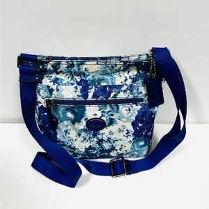Coach Blue and White Crossbody Bag